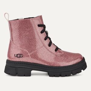UGG Glittery Rose Boots with Black Soles